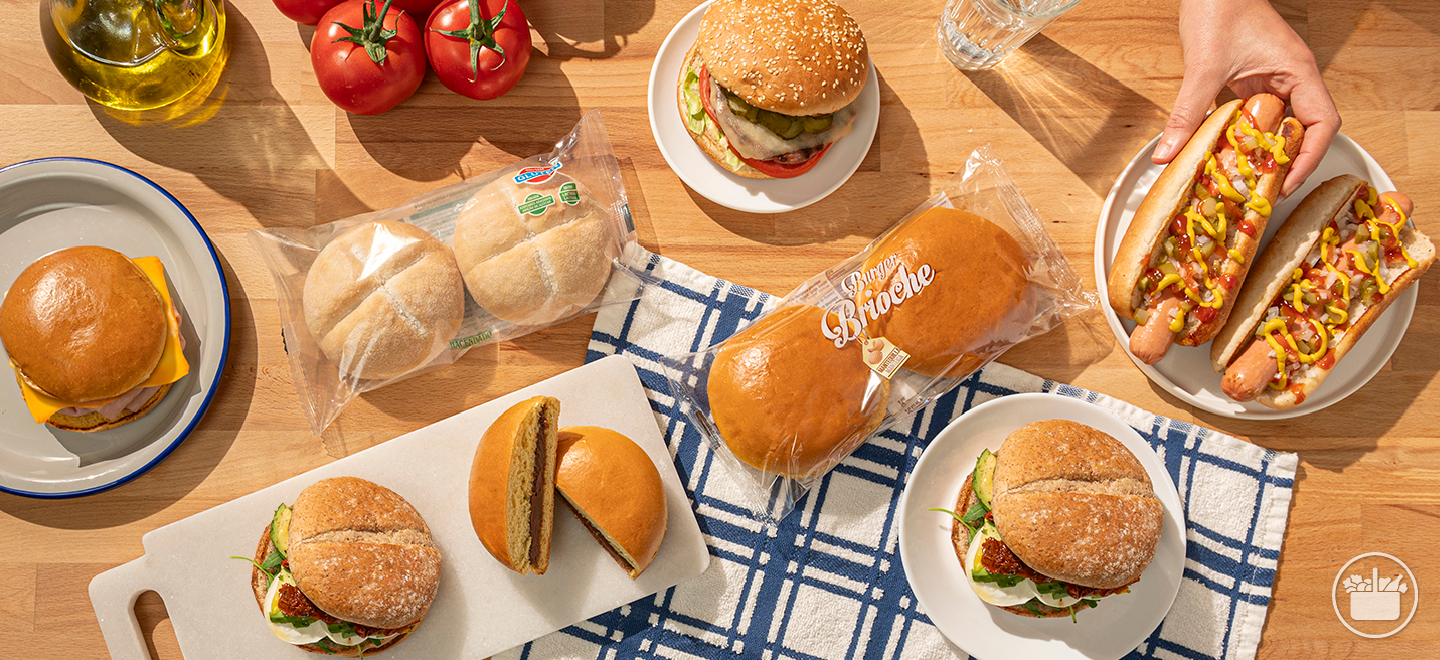 Conheça o nosso sortido de Pão de hambúrguer e especial hot dog.