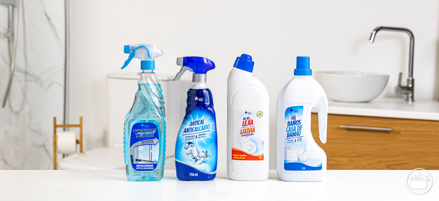 Guia de produtos eficazes para a limpeza da sua casa de banho. 