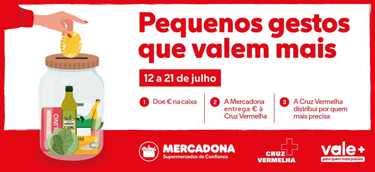 Mercadona junta-se à Cruz Vermelha